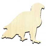 Eagle 2 Laser Cut Out Unfinished Wood Shape Craft Supply