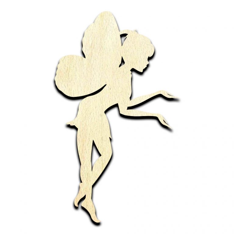 Fairy #2 Laser Cut Out Unfinished Wood Shape Craft Supply