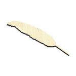 Feather 2 Unfinished Wood Shape Craft Supply