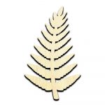 Fern Leaf Laser Cut Out Unfinished Wood Shape Craft Supply