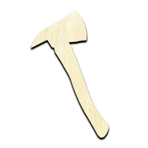 Fireman Axe Laser Cut Out Unfinished Wood Shape Craft Supply