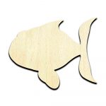 Fish Cartoon Laser Cut Out Unfinished Wood Shape Craft Supply