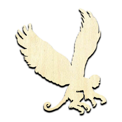 Flying Monkey Laser Cut Out Unfinished Wood Shape Craft Supply