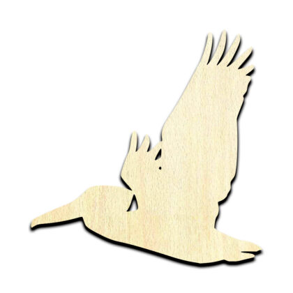 Pelican Flying Laser Cut Out Unfinished Wood Shape Craft Supply