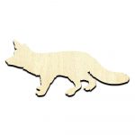 Fox Unfinished Wood Shape Craft Supply