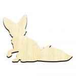 Fox 2 Unfinished Wood Shape Craft Supply