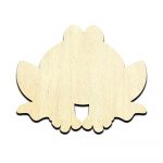 Frog Cartoon Unfinished Wood Shape Craft Supply