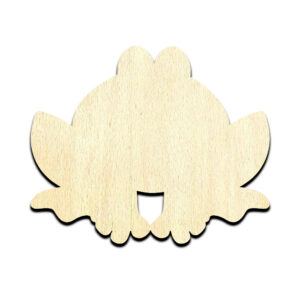 Frog Cartoon Unfinished Wood Shape Craft Supply