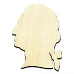 George Washington Laser Cut Out Unfinished Wood Shape Craft Supply