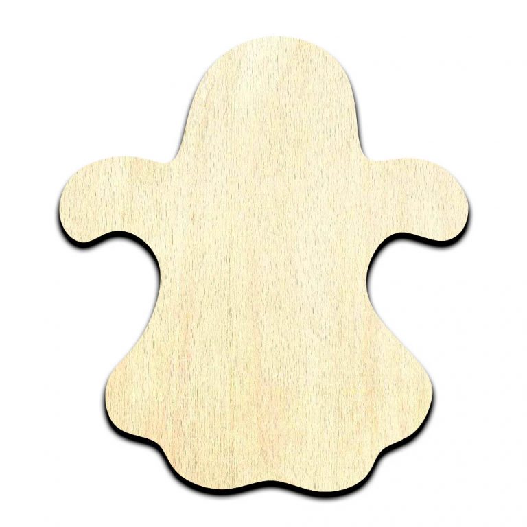 Ghost 2 Halloween Laser Cut Out Unfinished Wood Shape Craft