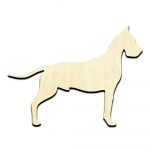 Great Dane Dog Puppy Unfinished Wood Shape Craft Supply