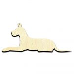 Great Dane 2 Dog Puppy Laser Cut Out Unfinished Wood Shape Craft Supply