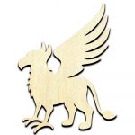 Griffin Laser Cut Out Unfinished Wood Shape Craft