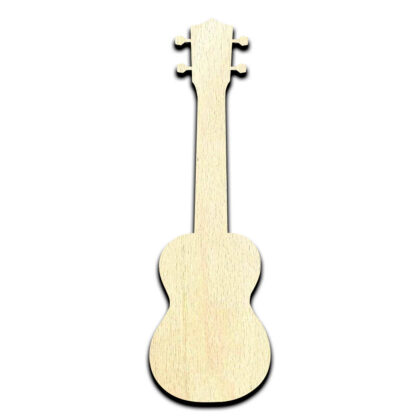 Guitar 2 Laser Cut Out Unfinished Wood Shape Craft Supply