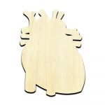 Heart Organ Unfinished Wood Shape Craft Supply