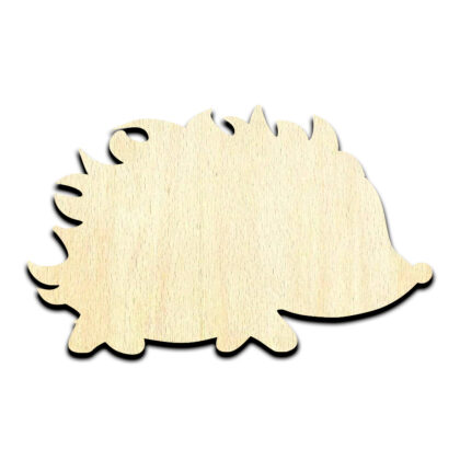 Hedgehog Cartoon Laser Cut Out Unfinished Wood Shape Craft Supply