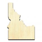 Idaho State Laser Cut Out Unfinished Wood Shape Craft Supply