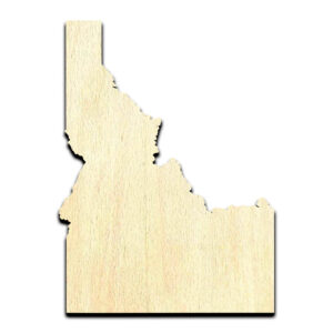 Idaho State Laser Cut Out Unfinished Wood Shape Craft Supply