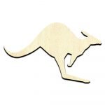 Kangaroo Unfinished Wood Shape Craft Supply