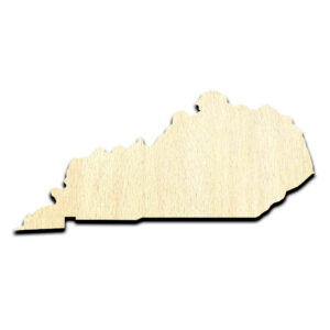 Kentucky State Cut Out Unfinished Wood Shape Craft Supply