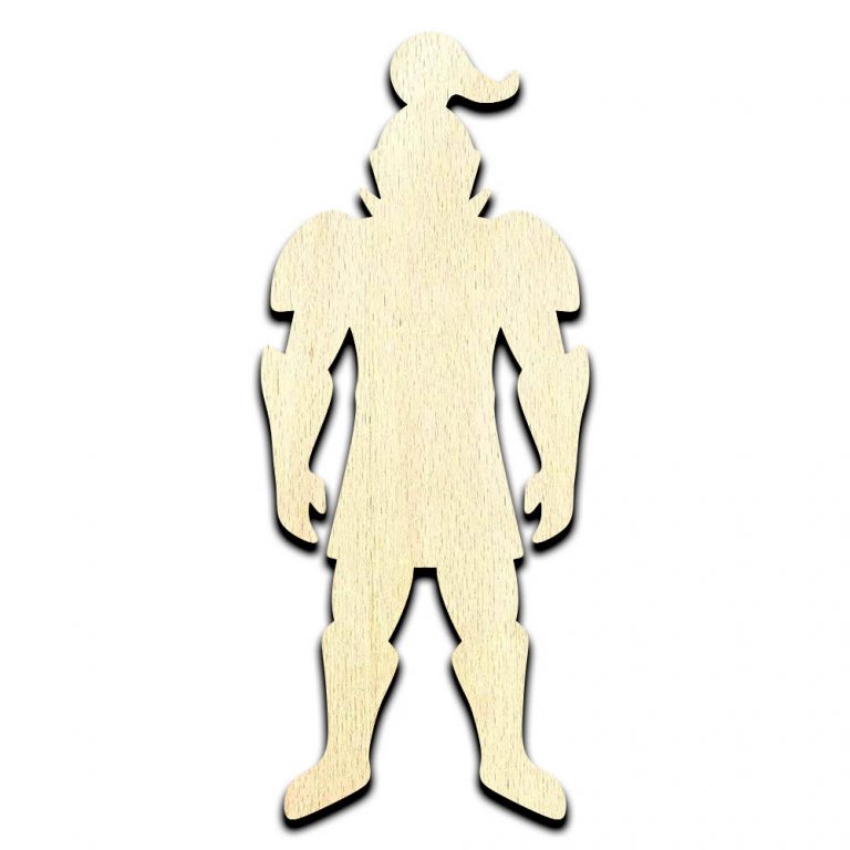 Knight Laser Cut Out Unfinished Wood Shape Craft