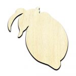 Lemon Laser Cut Out Unfinished Wood Shape Craft Supply