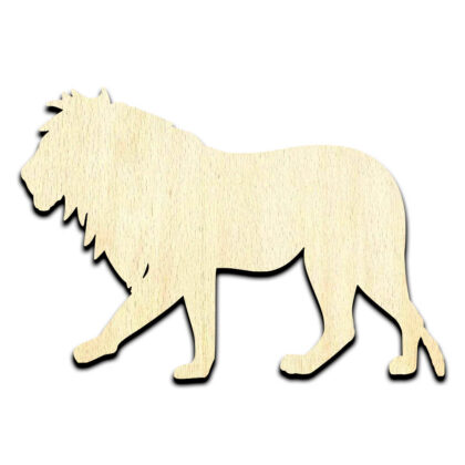 Lion 2 Scottie Laser Cut Out Unfinished Wood Shape Craft Supply