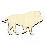 Lion #3 Laser Cut Out Unfinished Wood Shape Craft Supply