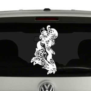 Mermaid Floating Mandala Vinyl Decal Sticker