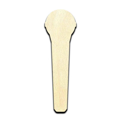 Microphone Laser Cut Out Unfinished Wood Shape Craft Supply