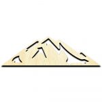 Mountains Laser Cut Out Unfinished Wood Shape Craft Supply