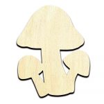 Mushrooms Cut Out Unfinished Wood Shape Craft Supply