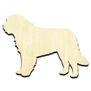 Newfoundland Dog Puppy Laser Cut Out Unfinished Wood Shape Craft