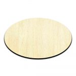 Oval Laser Cut Out Unfinished Wood Shape Craft Supply