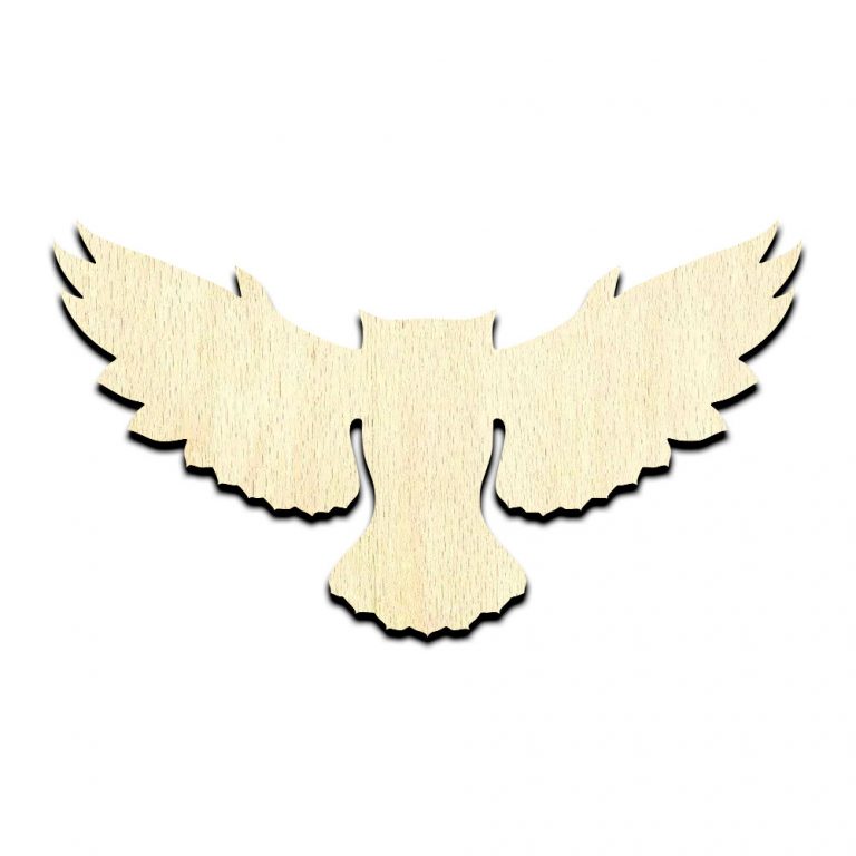 Owl Flying Unfinished Wood Shape Craft Supply