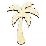 Palm Tree Laser Cut Out Unfinished Wood Shape Craft Supply