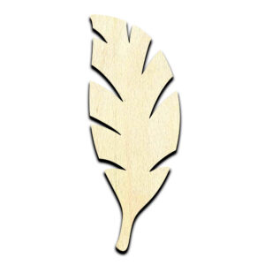 Palm Tree Leaf Laser Cut Out Unfinished Wood Shape Craft Supply