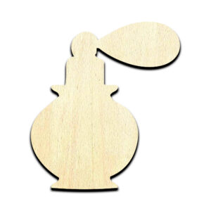 Perfume Bottle Laser Cut Out Unfinished Wood Shape Craft Supply