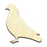 Pigeon Laser Cut Out Unfinished Wood Shape Craft Supply