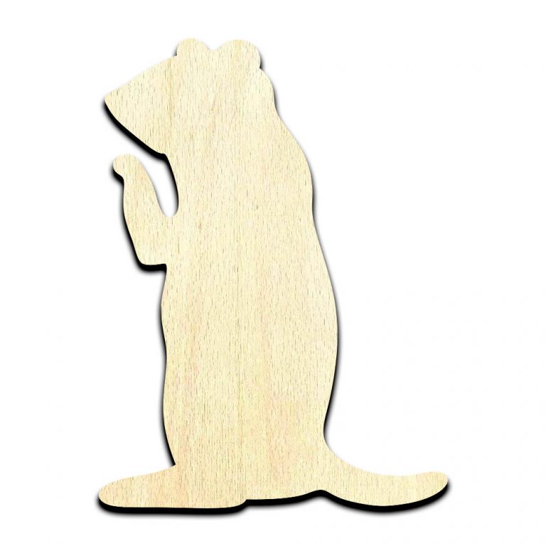 Prairie Dog Scottie Laser Cut Out Unfinished Wood Shape Craft Supply