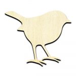 Robin Bird Laser Cut Out Unfinished Wood Shape Craft Supply