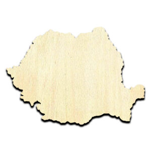 Romania Laser Cut Out Unfinished Wood Shape Craft Supply