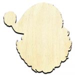 Santa Claus 2 Laser Cut Out Unfinished Wood Shape Craft Supply