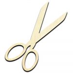 Scissors 1 Cut Out Unfinished Wood Shape Craft Supply