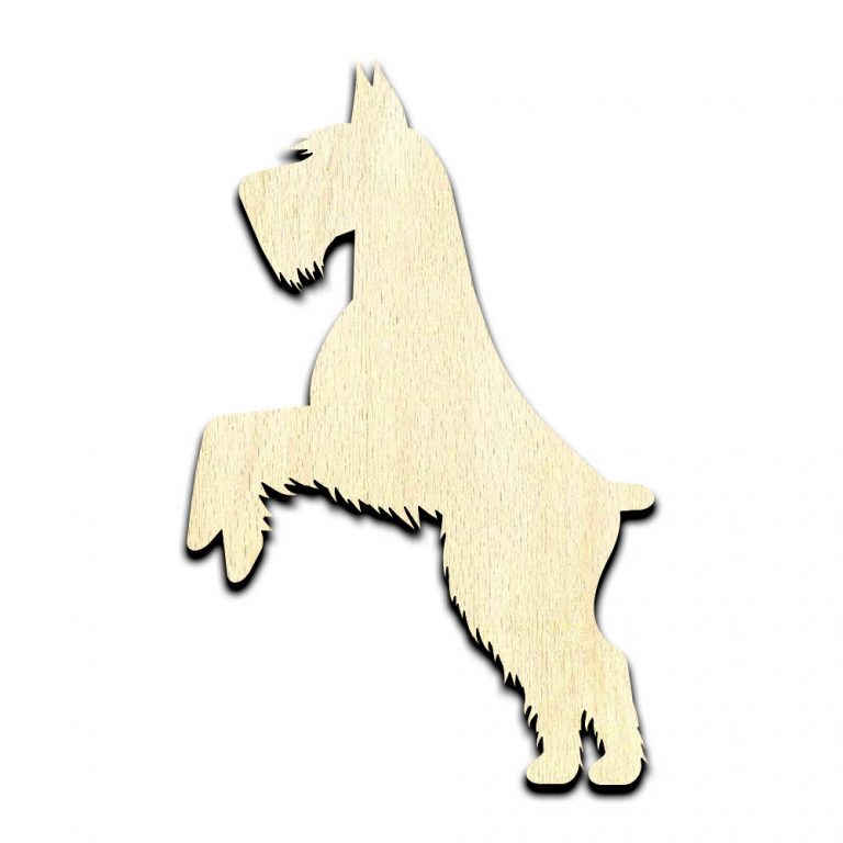 Scottish Terrier 2 Scottie Laser Cut Out Unfinished Wood Shape Craft Supply