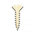 Wood Screw Laser Cut Out Unfinished Wood Shape Craft Supply