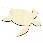 Sea Turtle 1 Unfinished Wood Shape Craft Supply