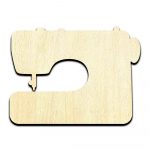 Sewing Machine Laser Cut Out Unfinished Wood Shape Craft Supply