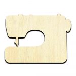 Sewing Machine Laser Cut Out Unfinished Wood Shape Craft Supply