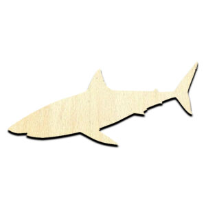 Shark 2 Cut Out Unfinished Wood Shape Craft Supply